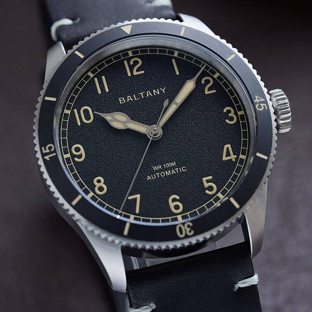 Baltany Khaki Aviation Military Watch Homage S2076