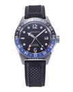 Black & Blue Case Black Dial / Fluororubber Strap